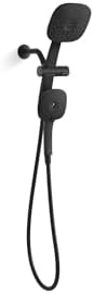 Adjustable 3-in-1 Handheld Showerhead Combo in Matte Black