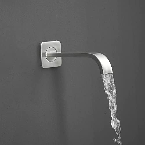 Luxury Brushed Nickel Shower Faucet Set with Tub Spout