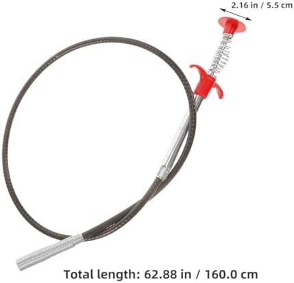 OSALADI Toilet Pickup Tool Dredging Brush for Home Sink Drain