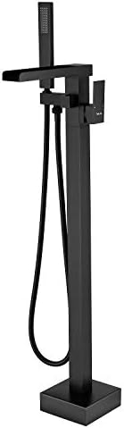 Freestanding bathtub Faucet with 6 GPM Flow Matte Black