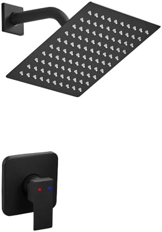 Matte Black Shower Head for Bathroom - Durable Water Resistant