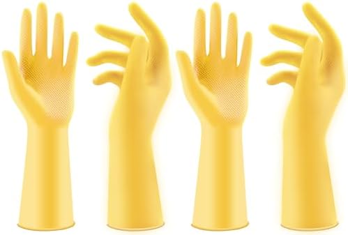 Coopache 2 Pack Heavy Duty Reusable Rubber Gloves