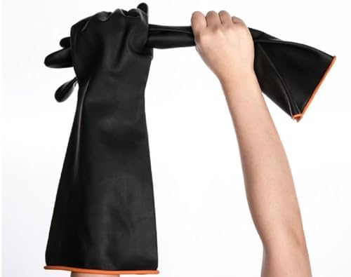 Soro Essentials Elbow Length Heavy Duty Rubber Gloves for Durable Dishwashing