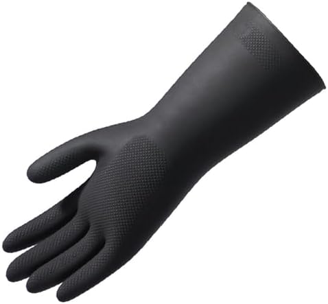 4 Pairs Non-Slip Rubber Dishwashing Gloves for Kitchen and Housework