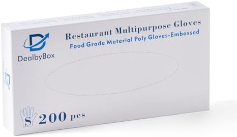1000pc Food Safe Plastic Gloves for Restaurant Use