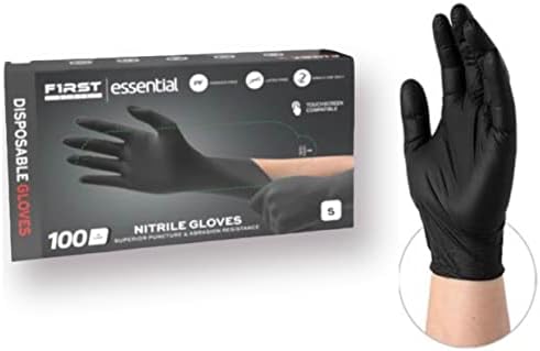 BNM Health - Black Nitrile Disposable Gloves