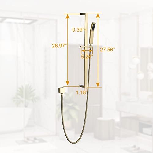 YUESIMATE Brass Shower Slide Bar Calculator