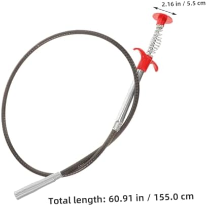 Stainless Steel Flush Toilet Pump Plunger 16m Long with Dual-Action System