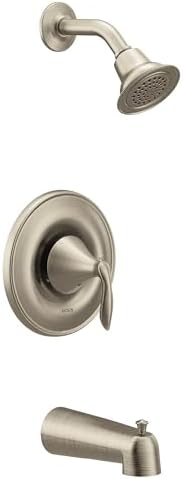 Muen Eva Brushed Nickel Posi-Temp Kit with Showers Tub Trim
