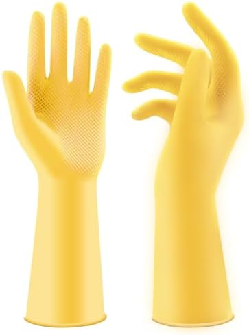 Coopache Long Rubber Gloves for Dishwashing