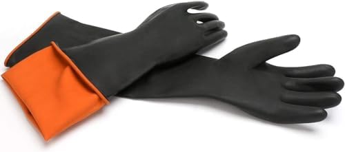 Soro Essentials Elbow Length Heavy Duty Rubber Gloves for Durable Dishwashing