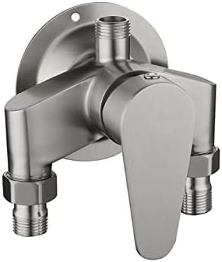 Stainless Steel Exposed Shower Faucet4-inchHoleWall-MountedTemperatureControlled