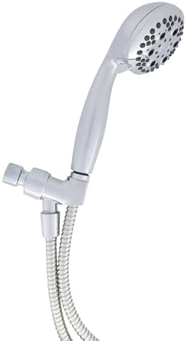 Danco 5 Spray Setting Handheld Shower Head Charming Chrome Hydrodynamic Design