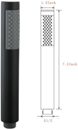 Handheld Shower with Matte Black Finish and 59 Inch Hose