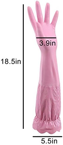 Household Cleaning Gloves Waterproof Cotton Lined