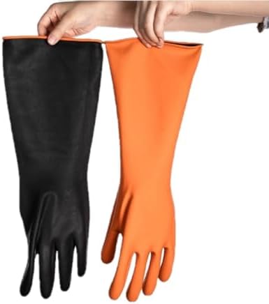 Soro Essentials Elbow Length Heavy Duty Rubber Gloves for Durable Dishwashing
