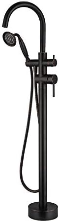 Wowkk Tub Filler Freestanding Faucet with Hand Shower