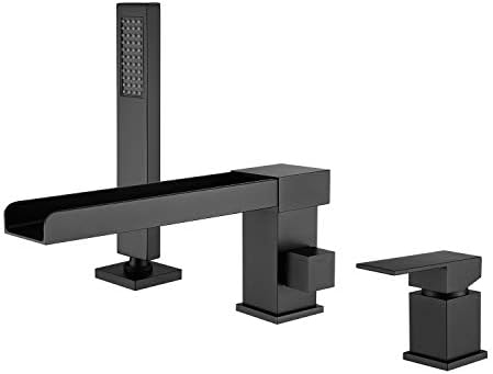 Stunning Deck Mount Faucet with Hand Shower