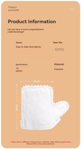 Cleaning Dust Gloves 5 Pack - White