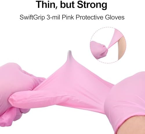 100-Count Nitrile Gloves for Cleaning Medical Use