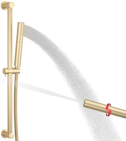 Adjustable 22-Inch Shower Bar with Durable Brass Plumbing for Home Use