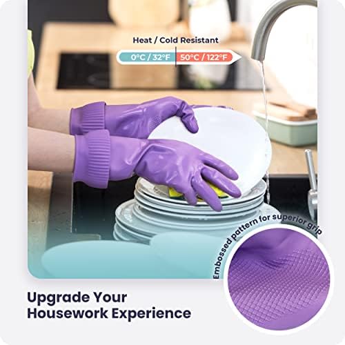 Durable Extra Long Dishwashing Gloves for Kitchen Cleaning 15 Inch