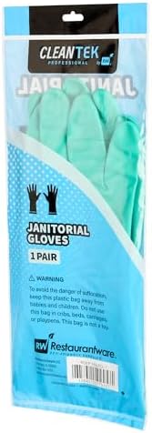 Restaurantware Clean Tek Professional 15 Mil XXL Cleaning Gloves 1 Pair