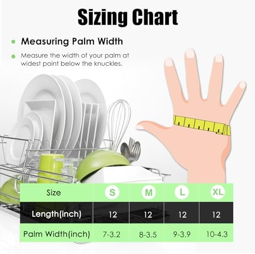 rubber gloves for kitchen cleaning