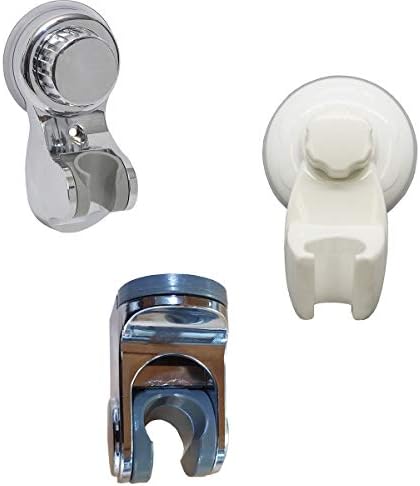 Non-Rotating Handled Shower Bracket with Suction Cup Mount - No Drilling Required