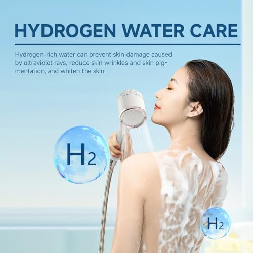 Hydrogen-Enriched Handheld Showerhead for Skin Hydration Stress Relief