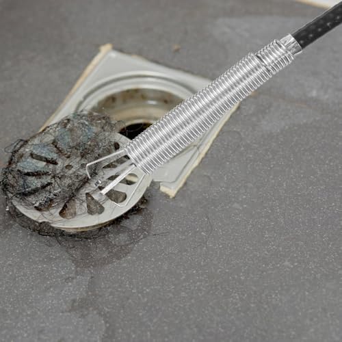 OSALADI Toilet Pickup Tool Dredging Brush for Home Sink Drain