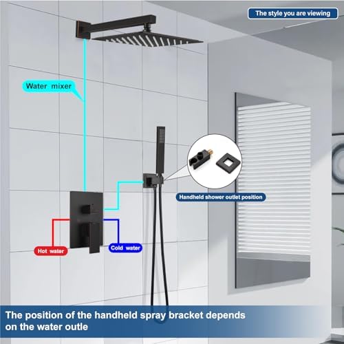 Midanya Rain Shower System Perfect for the Bathroom