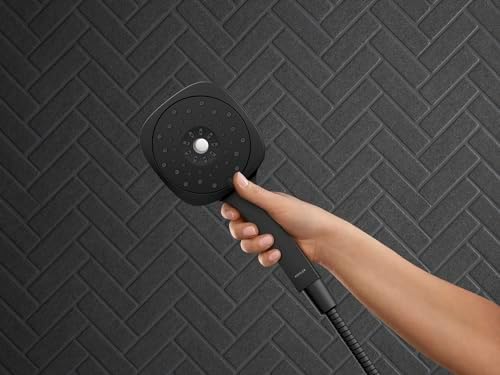 Adjustable 3-in-1 Handheld Showerhead Combo in Matte Black