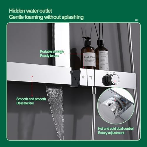 Delura Rain Shower Heads System