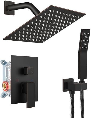 Rainfall Shower Head Set with Rough-In Modeled for Luxury