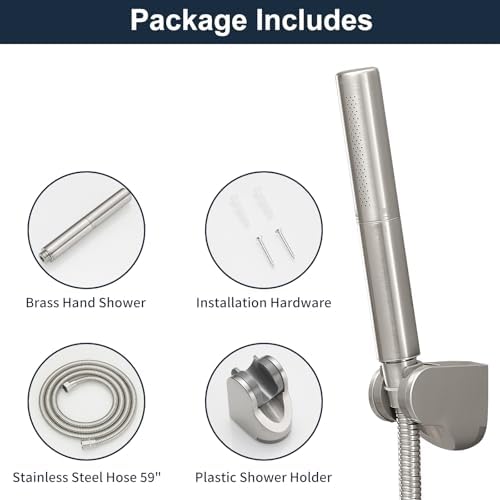 Kroias Brushed Nickel 2-in-1 Handheld Shower Set