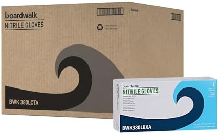 Boardwalk 380LCTA 4 Mil Nitrile Gloves Large Blue