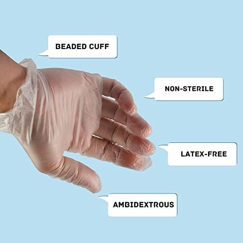 Latex-Free Vinyl Gloves Small 2000 Pack
