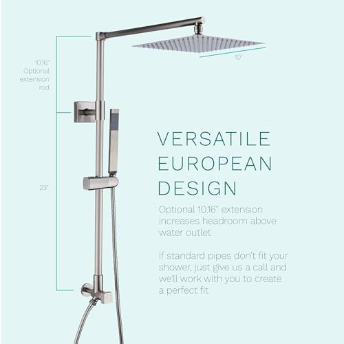 Luxury Rainfall Shower System Elegant Rain Sprinkler Perfect for Bathroom Fennocasa