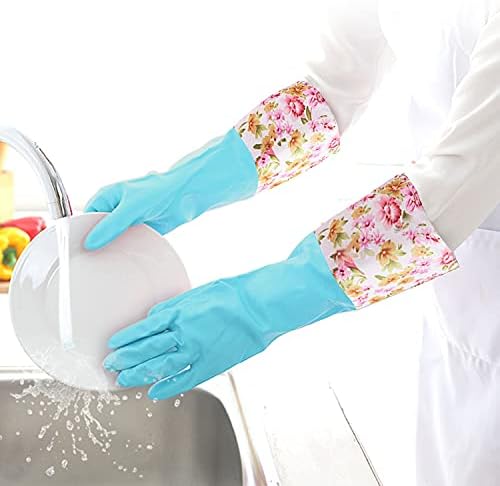 Premium Reusable Kitchen Gloves - Non-Latex Medium Size3 Pairs