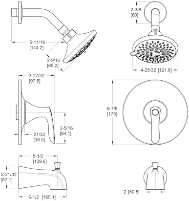 Pfister Weller Tub and Shower Trim Kit Valve Sold Separately