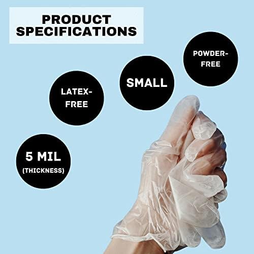 Latex-Free Vinyl Gloves Small 2000 Pack