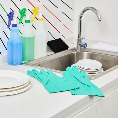 Restaurantware Clean Tek Professional 15 Mil Extra Large Cleaning Gloves