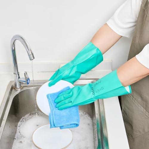 Restaurantware Clean Tek Pro 10-Pair Large Nitrile Cleaning Gloves