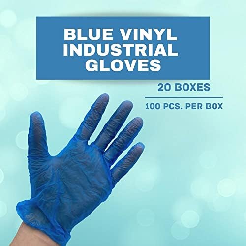 Blue Powder-Free Vinyl Gloves X-Large 2000 Pack