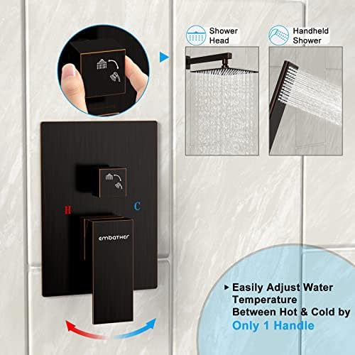 Brand-Ready Oil Rubbed Bronze 12 Shower System Set