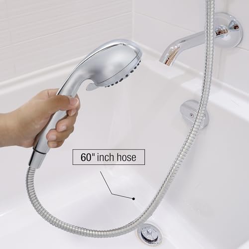 Danco 5 Spray Setting Handheld Shower Head Charming Chrome Hydrodynamic Design