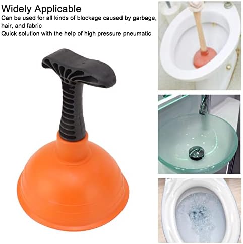Evhooe Rubber Cup Mini Plunger Small Drain Cleaner with Non-Slip Handle