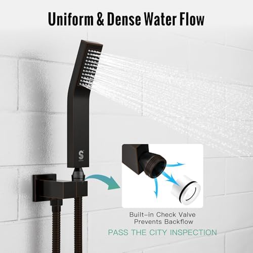 SR SUN RISE 10 Inch Oil Rubbed Bronze Rain Shower System