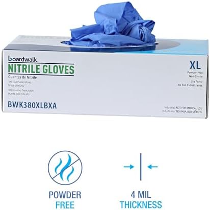 Boardwalk 380 Extra Large Disposable Gloves - Blue 380XL